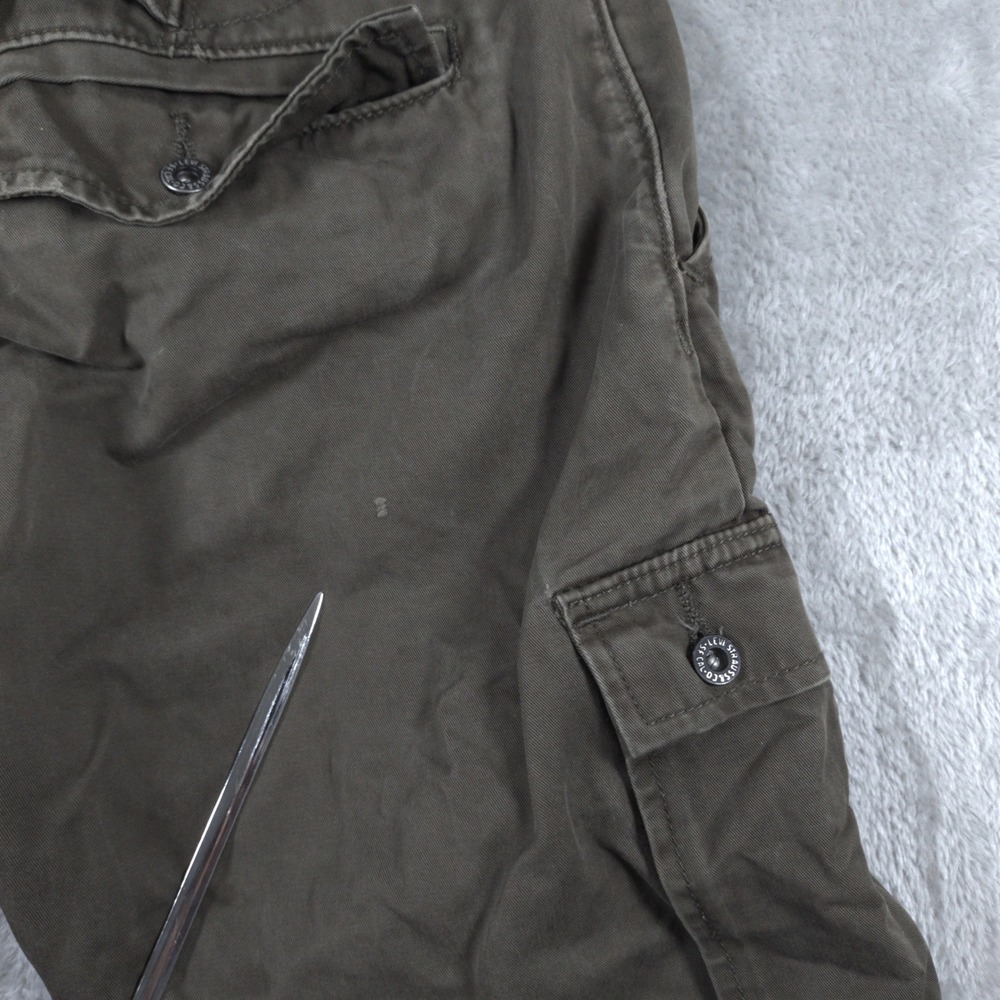 Levis 511 Cargo Pants Men 32x26.5 Skinny Back Buckle Utility Distressed - Picture 14 of 16